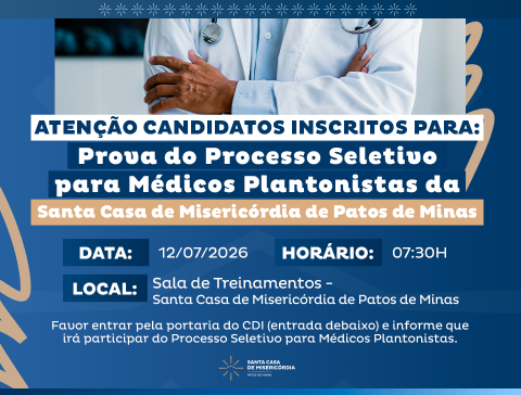 Atenção, candidatos inscritos!