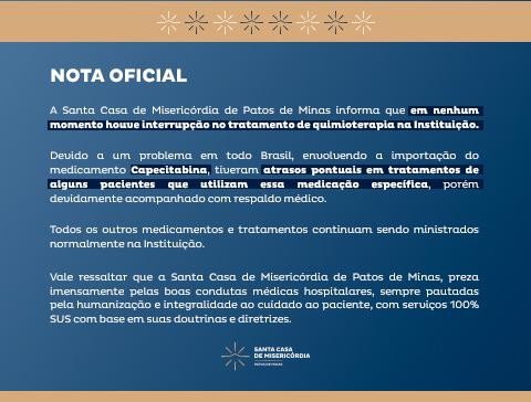 Nota oficial