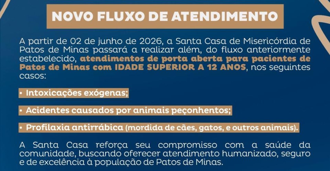 Novo fluxo de atendimento