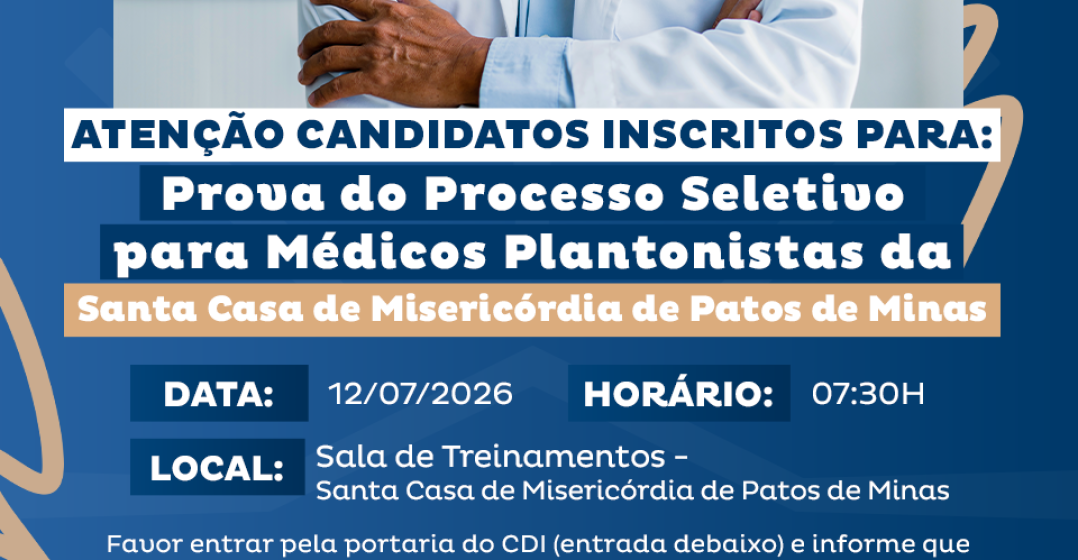 Atenção, candidatos inscritos!