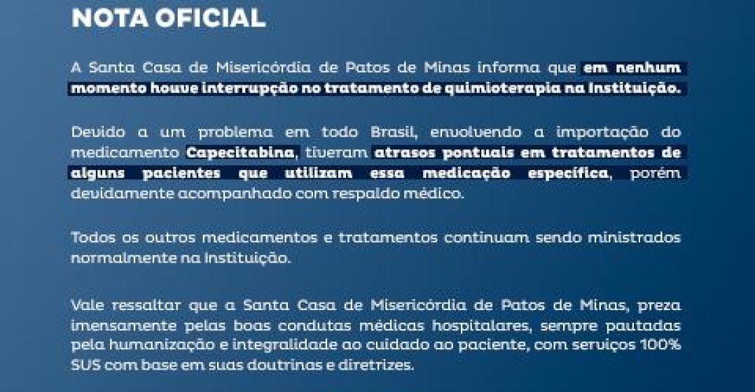 Nota oficial